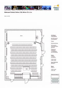 Raumplan bestuhlt, Bühne 10×4 m
