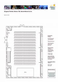 Raumplan Parkett, Szenefläche 6×3 m