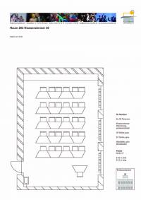 Raumplan Klassenzimmer