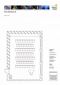 Raumplan Reihenbestuhlung
