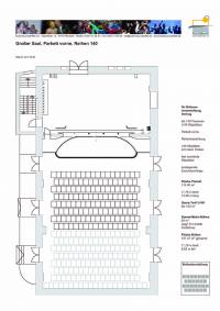 Raumplan bis zu 140 Personen