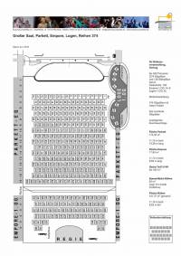 Raumplan bis zu 374 Personen