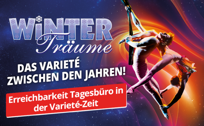 Erreichbarkeit Tagesbüro in der Varieté-Zeit