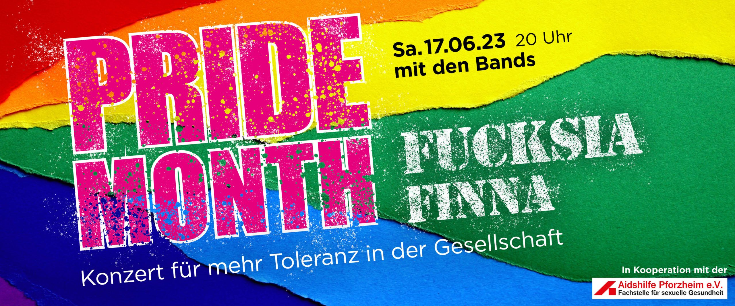 Pride Month Konzert · Bands Fucksia und Finna